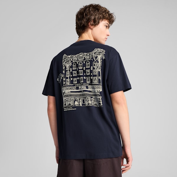 GRAPHICS PUMA Hotel Relaxed Tee Men, New Navy, extralarge