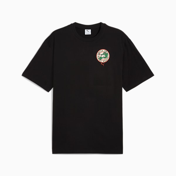 GRAPHICS Super PUMA Men's Relaxed Tee, PUMA Black, extralarge