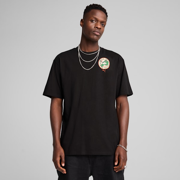 Playera holgada Graphics SUPER PUMA para hombre, PUMA Black, extralarge