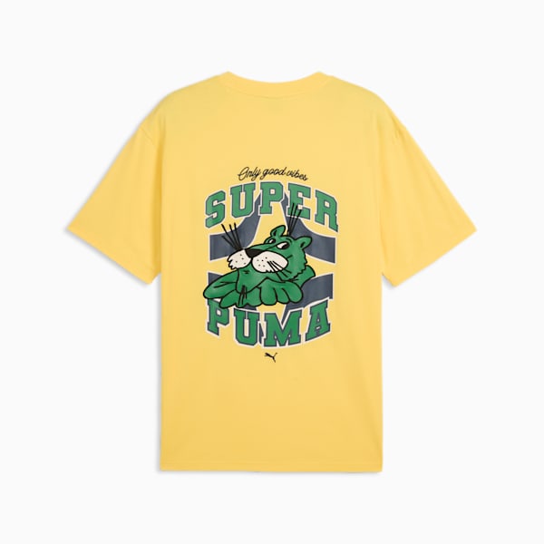 Playera holgada Graphics SUPER PUMA para hombre, Sunny Yellow, extralarge