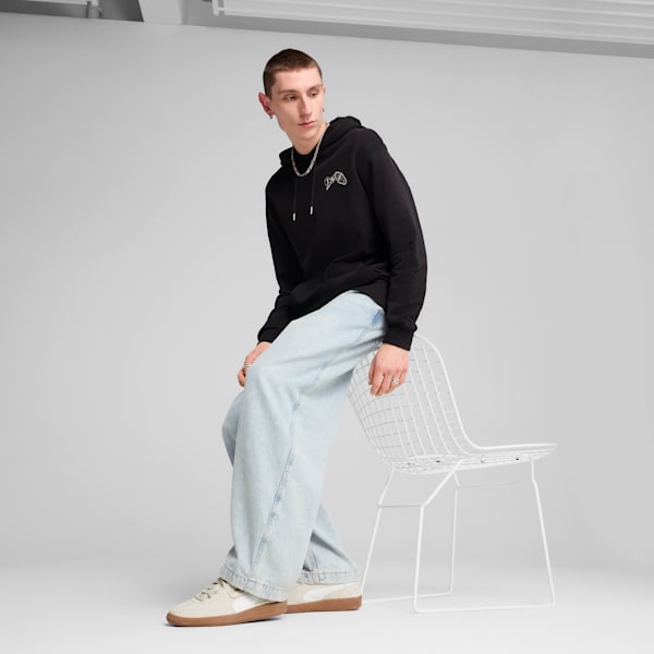 Sudadera con capucha para hombre PUMA Hotel GRAPHICS, PUMA Black, extralarge