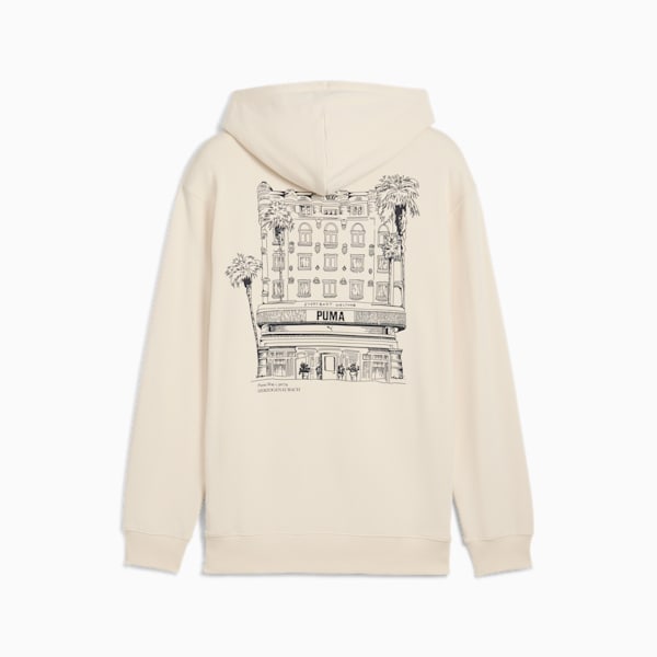 Sudadera con gorro Graphics PUMA Hotel para hombre, Alpine Snow, extralarge