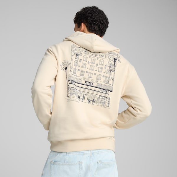 Sudadera con gorro Graphics PUMA Hotel para hombre, Alpine Snow, extralarge