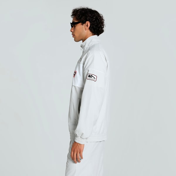 SDS Men's Relaxed Fit Track Jacket, Glacial Gray, extralarge-IND