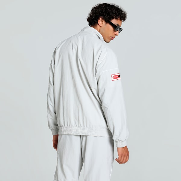 SDS Men's Relaxed Fit Track Jacket, Glacial Gray, extralarge-IND
