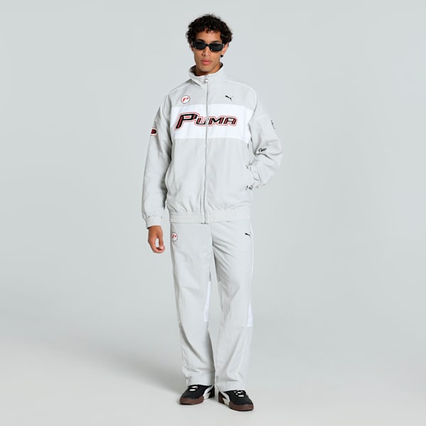 SDS Men's Relaxed Fit Track Jacket, Glacial Gray, extralarge-IND