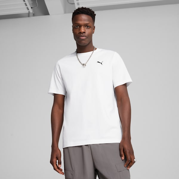 WARDROBE ESSENTIALS Men's Tee, PUMA White, extralarge