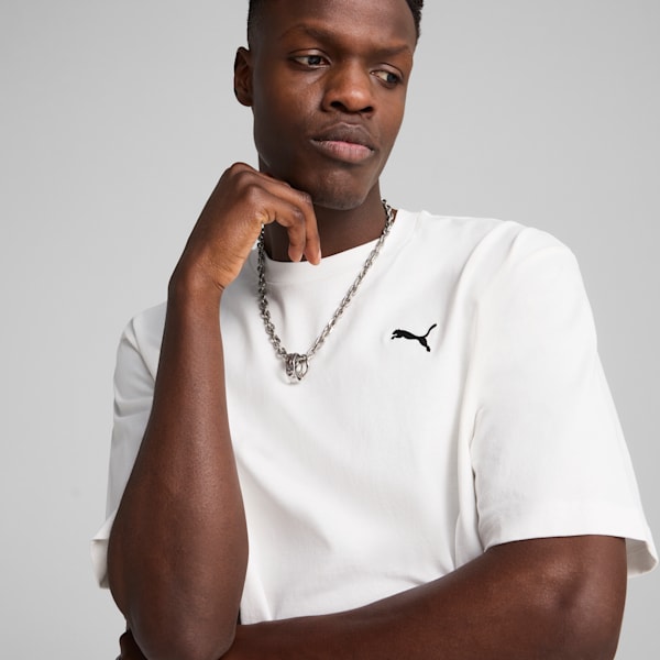 Playera estilo boxy WARDROBE Essentials para hombre, PUMA White, extralarge