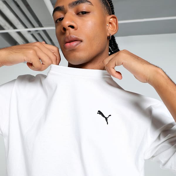 WARDROBE Essentials Men's Boxy Tee, PUMA White, extralarge-IND