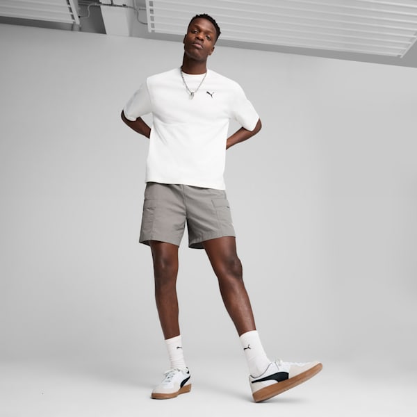 Playera estilo boxy WARDROBE Essentials para hombre, PUMA White, extralarge