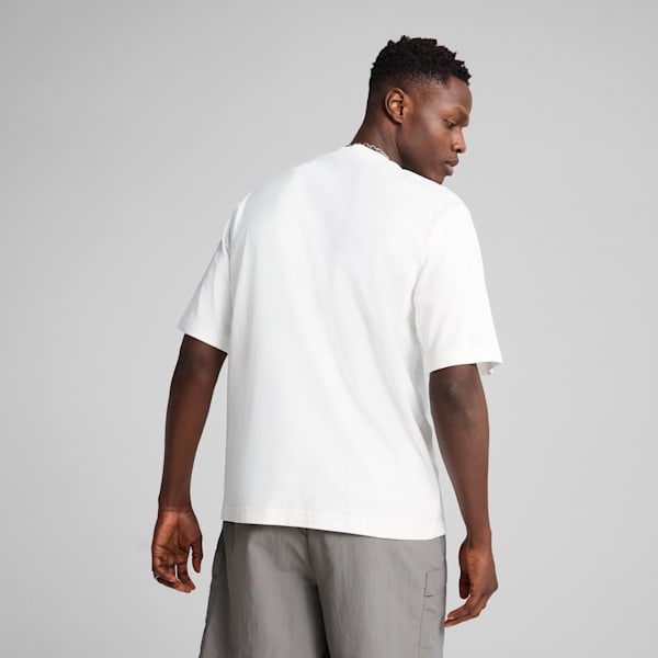 Playera estilo boxy WARDROBE Essentials para hombre, PUMA White, extralarge