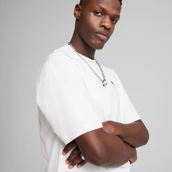 WARDROBE ESSENTIALS Men's Boxy Tee, PUMA White, extralarge