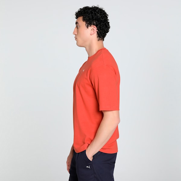 WARDROBE Essentials Men's Boxy Tee, Red Fire, extralarge-IND