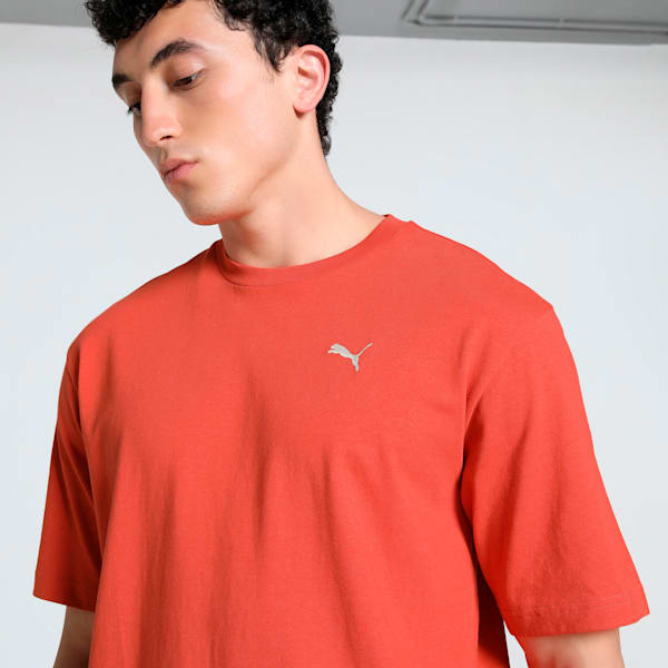 WARDROBE Essentials Men's Boxy Tee, Red Fire, extralarge-IND
