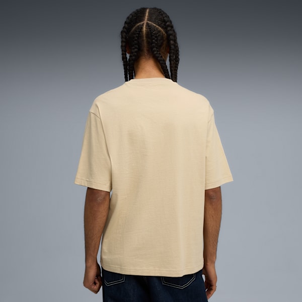 WARDROBE ESSENTIALS Men's Boxy Tee, Pebble Path, extralarge