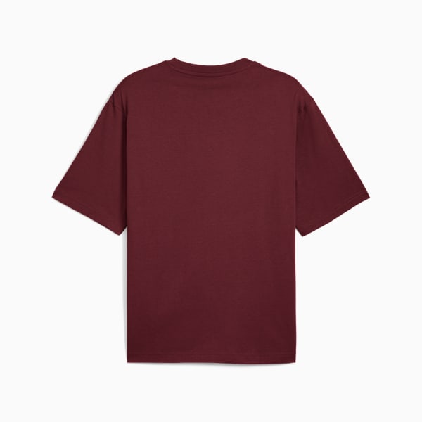 Playera estilo boxy WARDROBE Essentials para hombre, Ruby Shimmer, extralarge