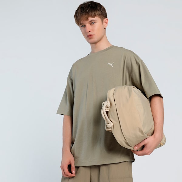 WARDROBE Essentials Men's Oversized Tee, Velvet Moss, extralarge-IND
