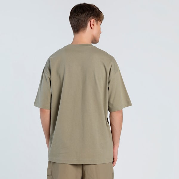 WARDROBE Essentials Men's Oversized Tee, Velvet Moss, extralarge-IND