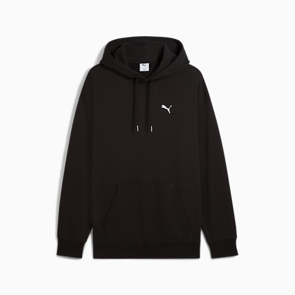 WARDROBE ESSENTIALS Men's Relaxed Hoodie, PUMA Black, extralarge