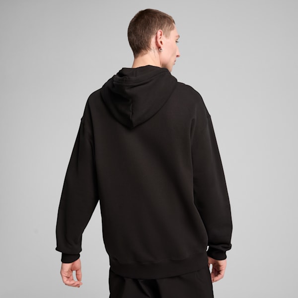 WARDROBE ESSENTIALS Men's Relaxed Hoodie, PUMA Black, extralarge
