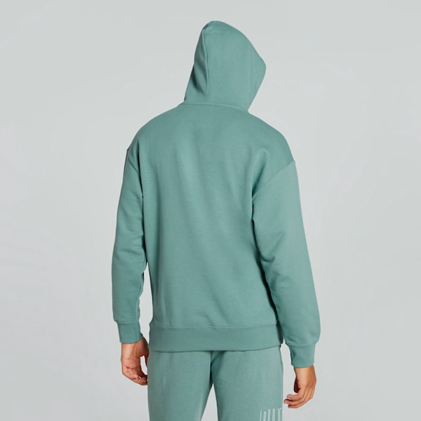 WARDROBE Essentials Men's Relaxed Fit Hoodie, Green Moon, extralarge-IND