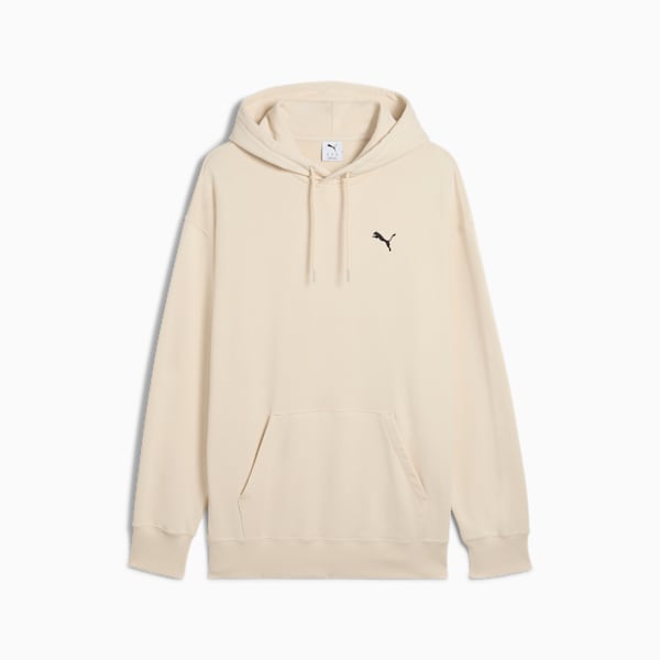 WARDROBE ESSENTIALS Men's Relaxed Hoodie, Alpine Snow, extralarge
