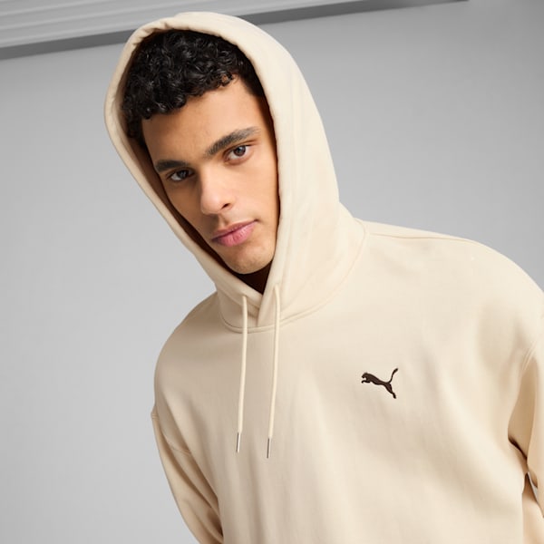 WARDROBE ESSENTIALS Men's Relaxed Hoodie, Alpine Snow, extralarge