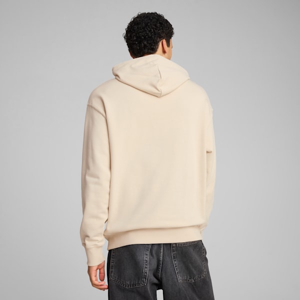 WARDROBE ESSENTIALS Men's Relaxed Hoodie, Alpine Snow, extralarge