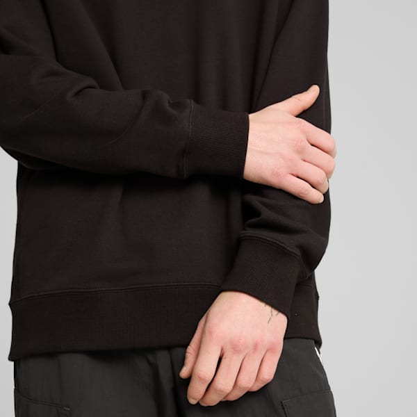 Chandail à col rond décontracté WARDROBE ESSENTIALS Homme, PUMA Black, extralarge