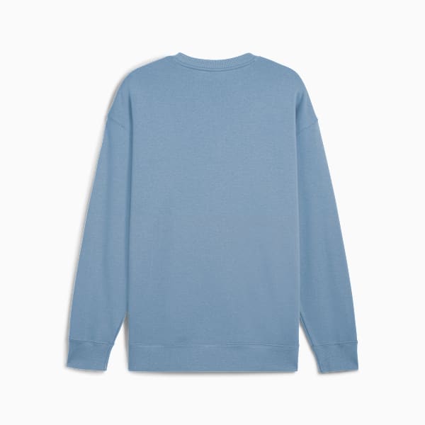 WARDROBE ESSENTIALS Men's Relaxed Crew, Cool Blue, extralarge