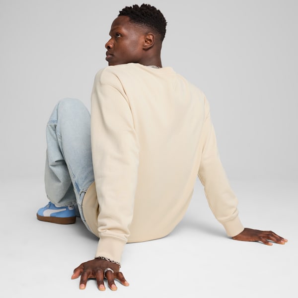 WARDROBE ESSENTIALS Men's Relaxed Crew, Alpine Snow, extralarge