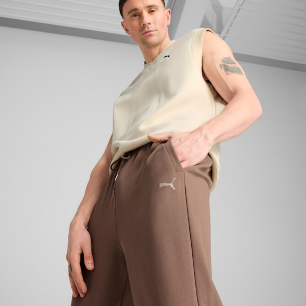 WARDROBE ESSENTIALS Men's Relaxed Sweatpants, Totally Taupe, extralarge
