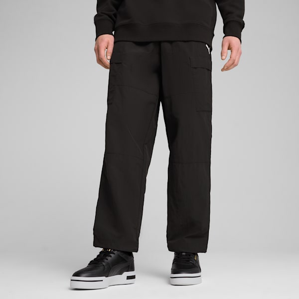 WARDROBE ESSENTIALS Men's Relaxed Cargo Pants, PUMA Black, extralarge