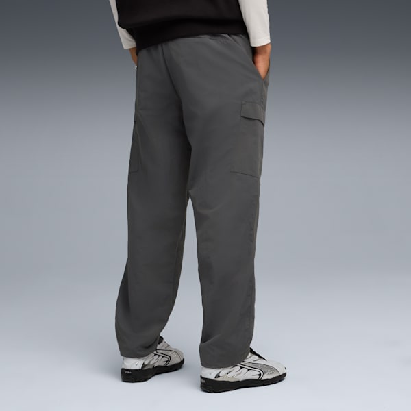 WARDROBE ESSENTIALS Men's Relaxed Cargo Pants, Dusky Gray, extralarge
