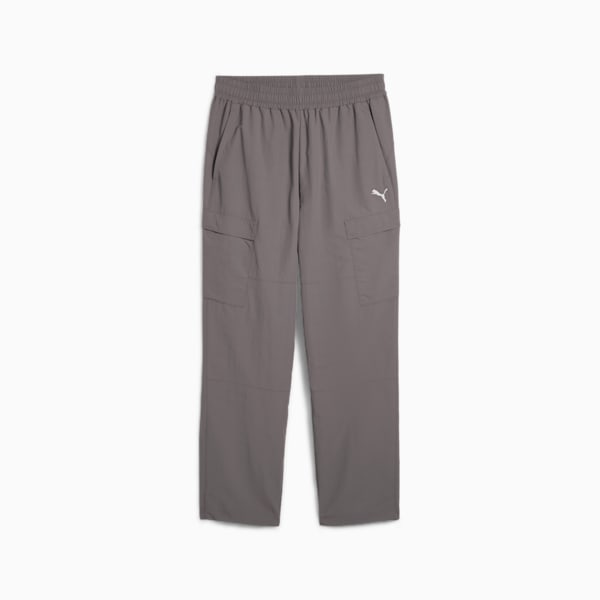 WARDROBE ESSENTIALS Men's Relaxed Cargo Pants, Cast Iron, extralarge
