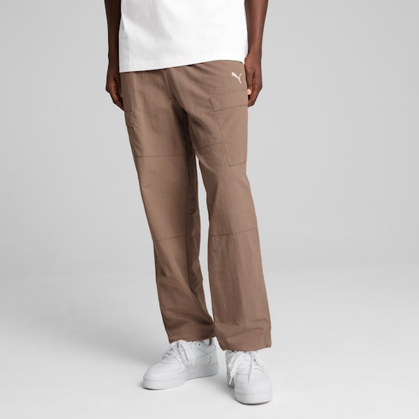 WARDROBE ESSENTIALS Men's Relaxed Cargo Pants, Totally Taupe, extralarge
