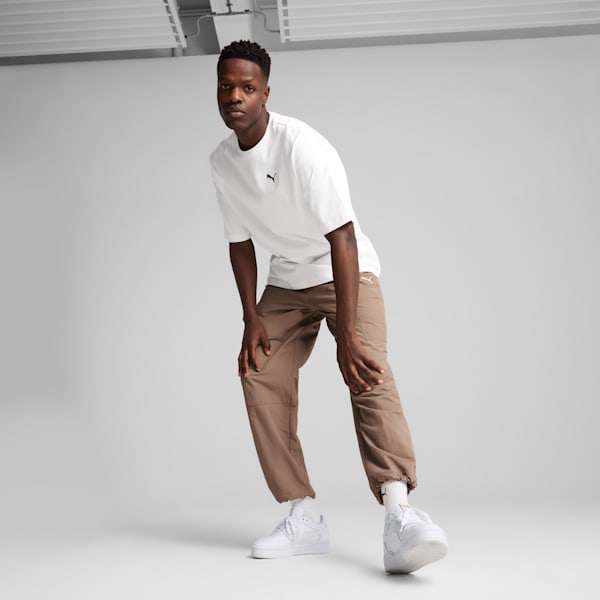 WARDROBE ESSENTIALS Men's Relaxed Cargo Pants, Totally Taupe, extralarge
