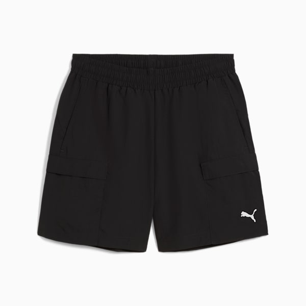 Shorts cargo WARDROBE Essentials para hombre, PUMA Black, extralarge