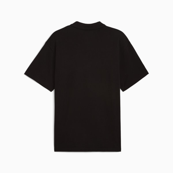 WARDROBE ESS Men's Pique Relaxed Polo, PUMA Black, extralarge