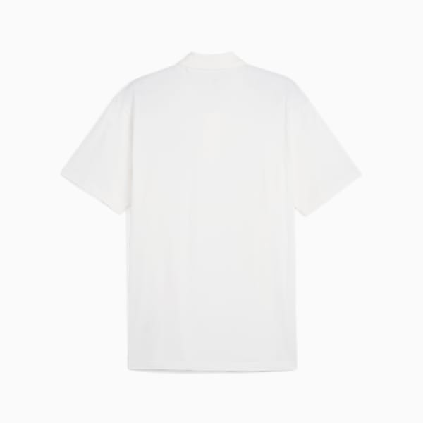 WARDROBE Essentials Pique Men's Relaxed Fit Polo, PUMA White, extralarge-IND
