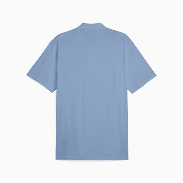 Playera polo WARDROBE Essentials Piqué para hombre, Cool Blue, extralarge