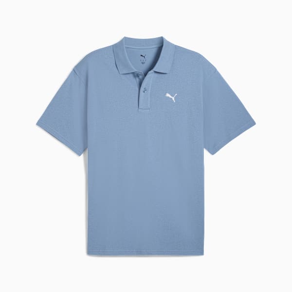 Playera polo WARDROBE Essentials Piqué para hombre, Cool Blue, extralarge