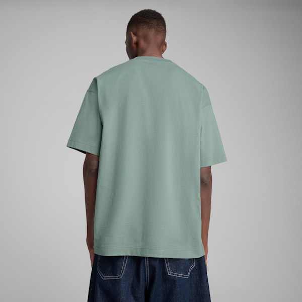 PREMIUM Oversized Graphic Tee, Green Moon, extralarge-IND