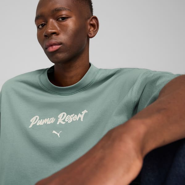 PREMIUM Oversized Graphic Tee, Green Moon, extralarge-IND