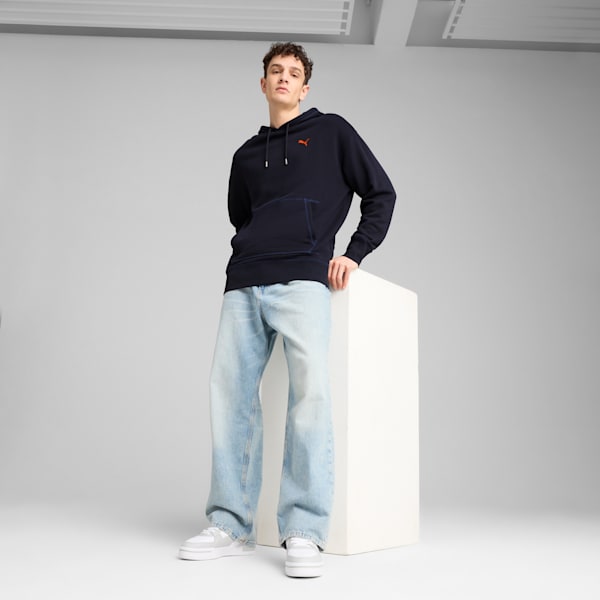 PREMIUM ESSENTIALS Men's Relaxed Hoodie, New Navy, extralarge