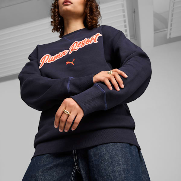 PREMIUM ESSENTIALS Men's Relaxed Graphic Crew, New Navy, extralarge