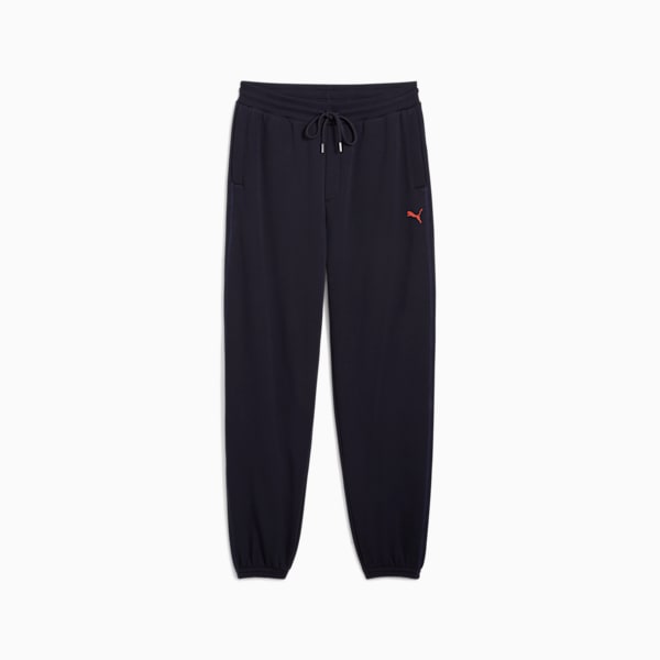Premium Essentials Relaxed Fit Graphic Sweatpants, New Navy, extralarge-IND