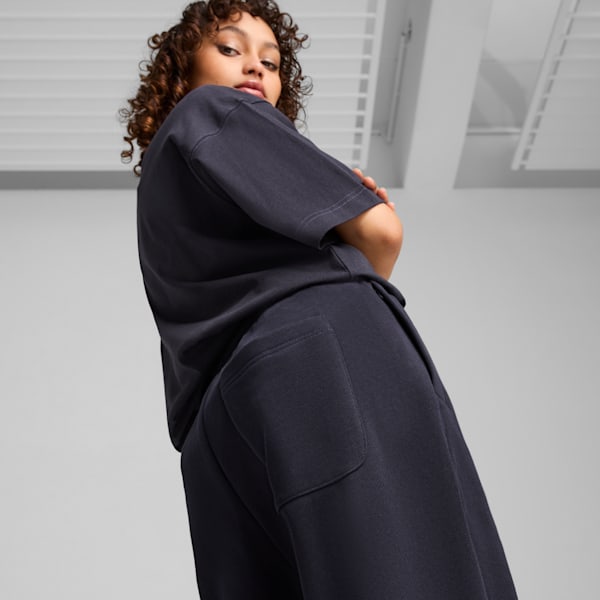 Premium Essentials Relaxed Fit Graphic Sweatpants, New Navy, extralarge-IND