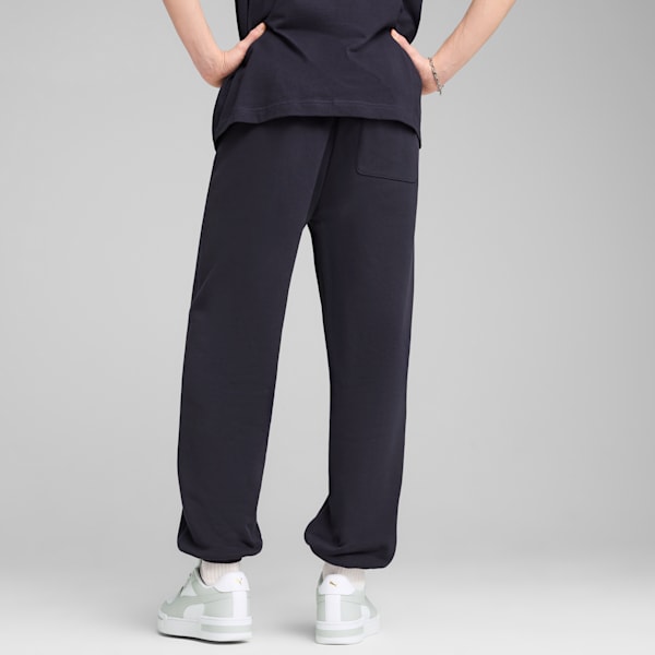 Premium Essentials Relaxed Fit Graphic Sweatpants, New Navy, extralarge-IND