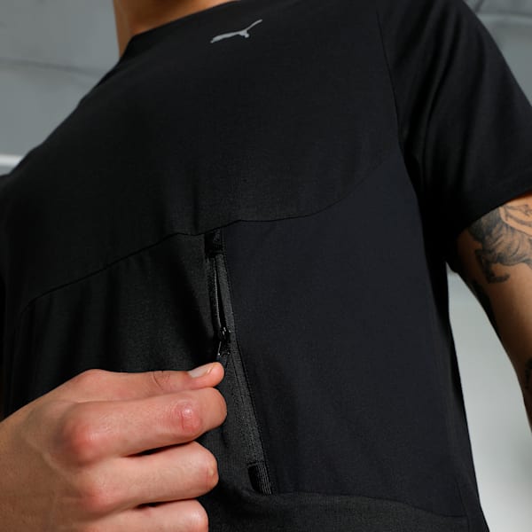 PUMATECH Men's Pocket Tee, PUMA Black, extralarge-IND